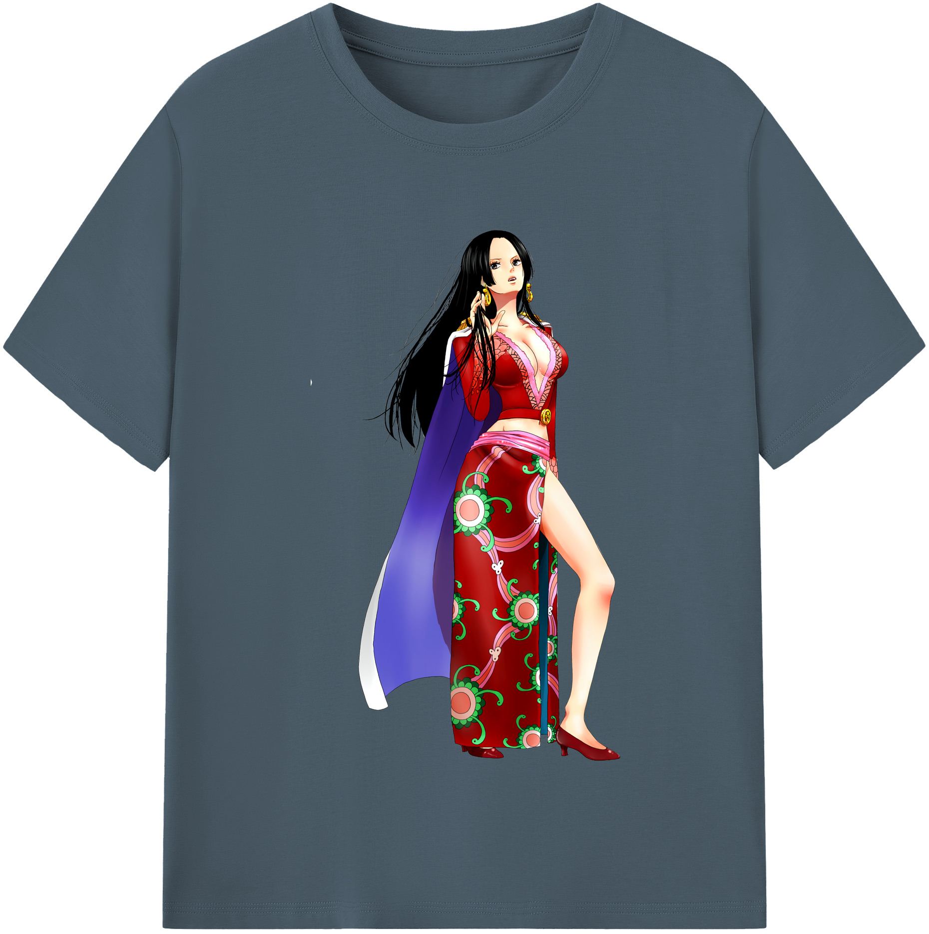 ワンピース ボア・ハンコック ONE PIECE Boa·Hancock 綿100％半袖Tシャツ（フロントプリント）